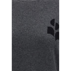 Gray Wool and Cotton Blend Lanta Sweater