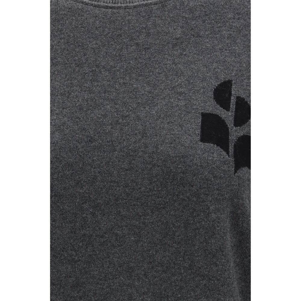 Gray Wool and Cotton Blend Lanta Sweater