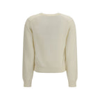 Beige Merino Wool Baby Fox Jumper