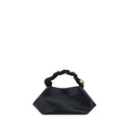 Black Recycled Leather Bou Handbag