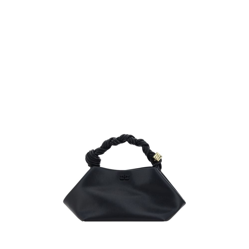 Black Recycled Leather Bou Handbag