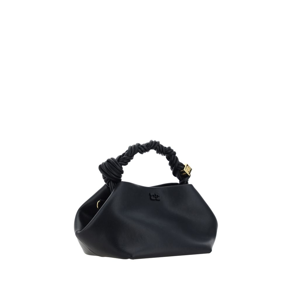 Black Recycled Leather Bou Handbag