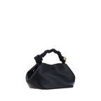 Black Recycled Leather Bou Handbag