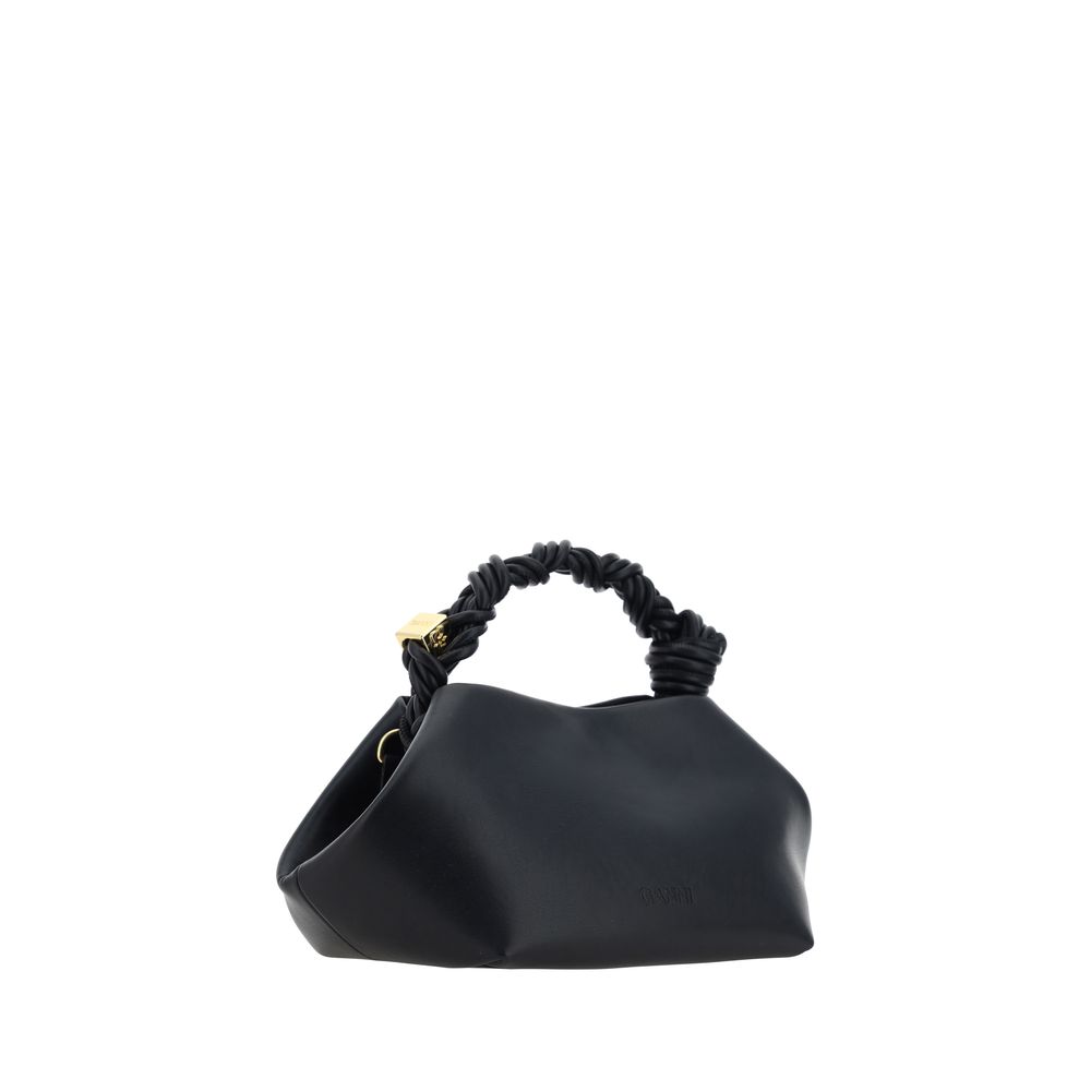 Black Recycled Leather Bou Handbag