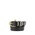 Black Leather Bracelet Belt