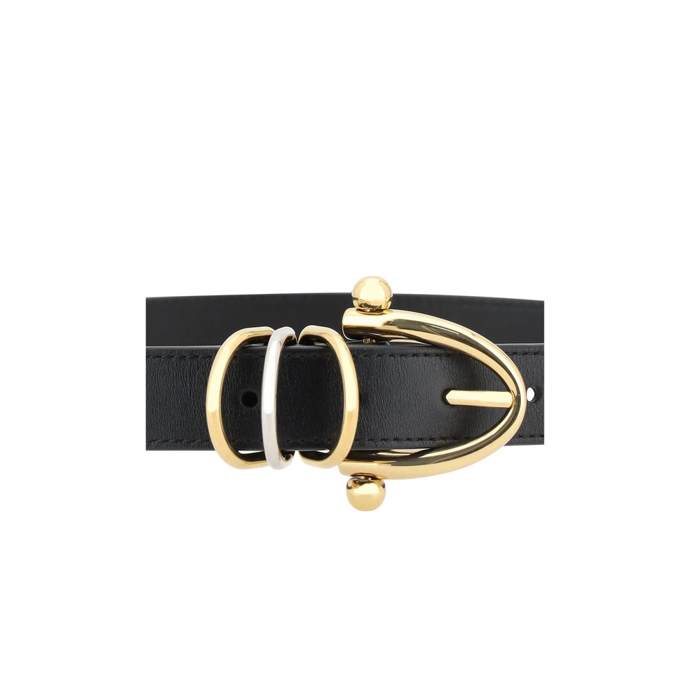 Black Leather Bracelet Belt