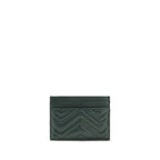GG Marmont Bicolor Chevron Matelassé Lamb Cardholder