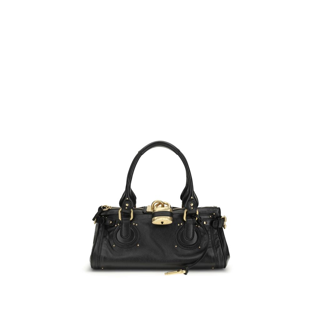 Garnet Calf Leather Paddington Shoulder Bag