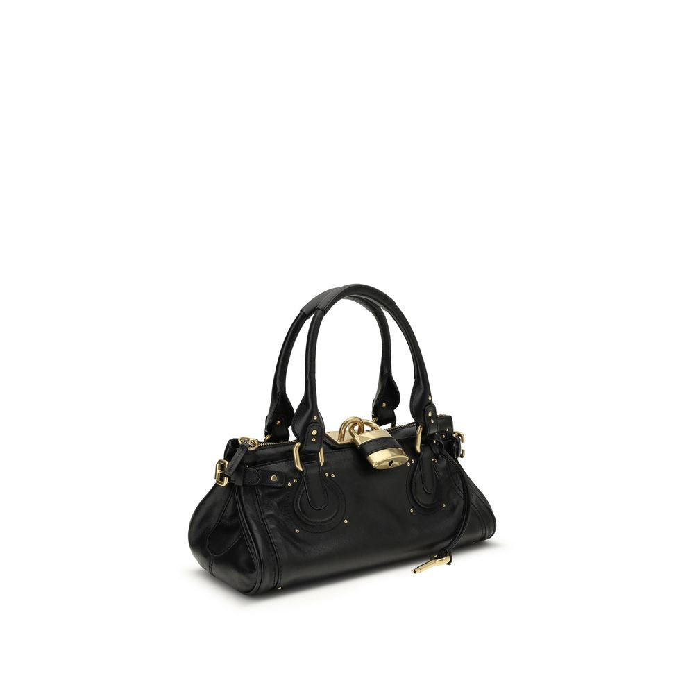 Garnet Calf Leather Paddington Shoulder Bag
