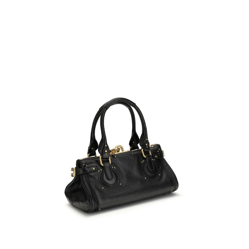 Garnet Calf Leather Paddington Shoulder Bag