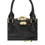 Garnet Calf Leather Paddington Shoulder Bag