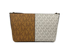 Small Two-Tone Logo Jet Set Coated Canvas Crossbody Bag