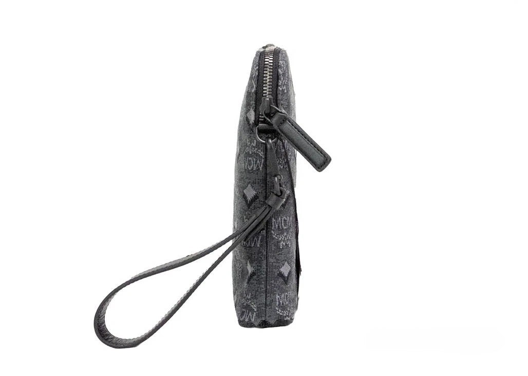 Medium Veritas Denim Monogram Canvas Clutch Pouch