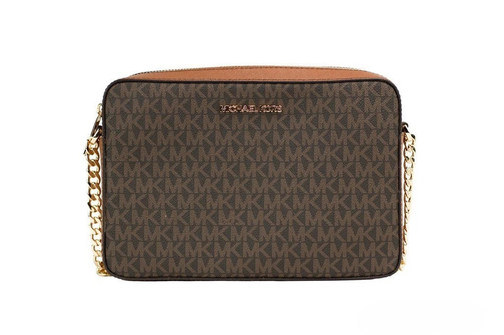 Saffiano Leather Jet Set East West Crossbody Handbag