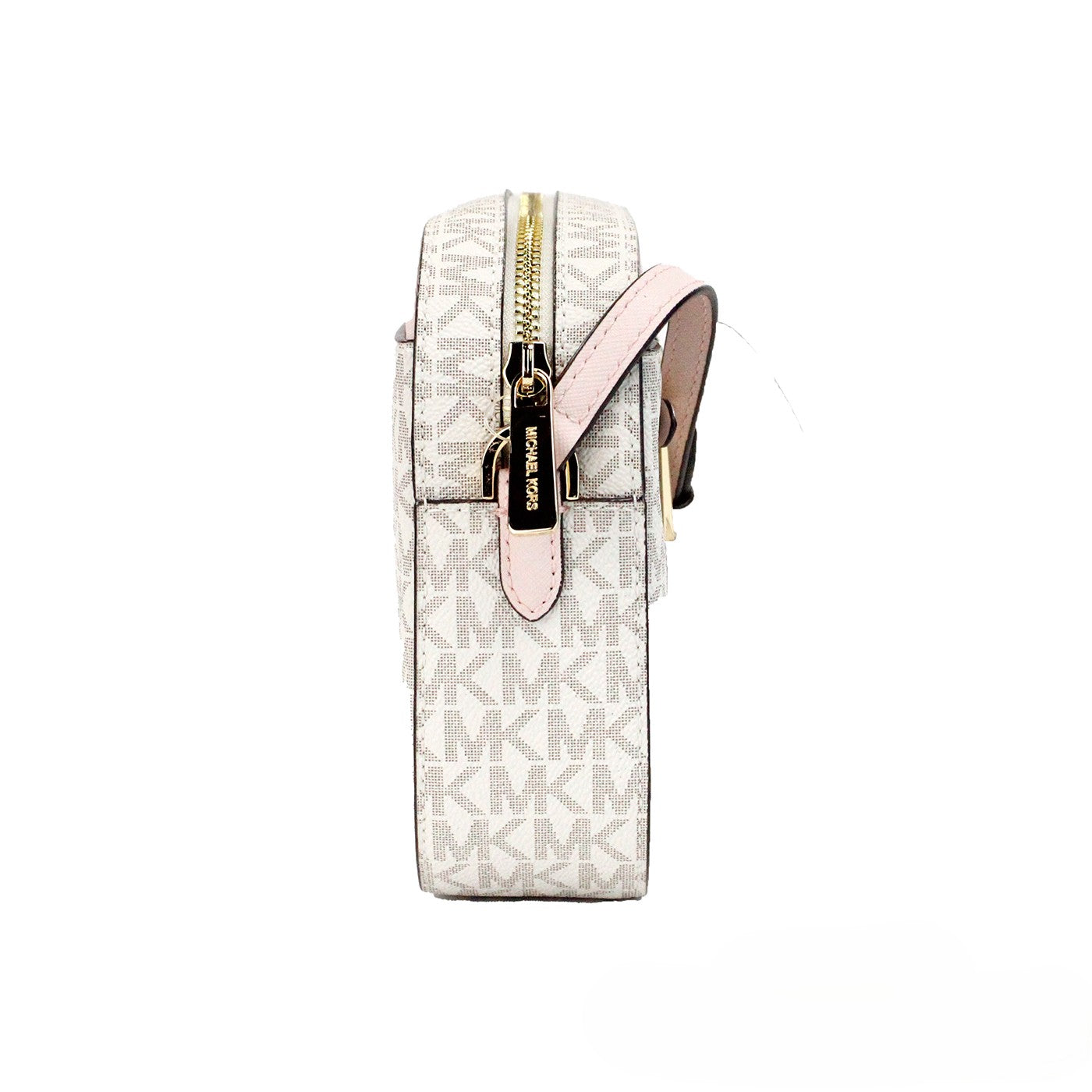 Saffiano Leather Chain Zip Crossbody Handbag