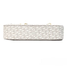 Saffiano Leather Chain Zip Crossbody Handbag
