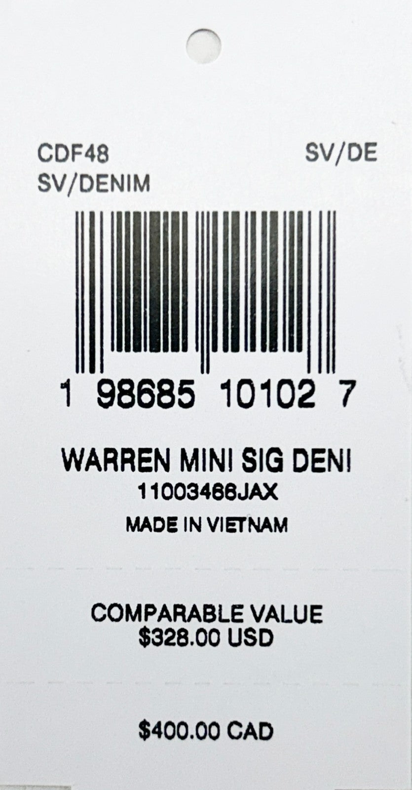 Warren Mini Denim Belt Bag