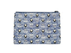 Blue Aren Canvas Crossbody Bag
