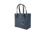 Navy Signature PVC Jet Set XS Carryall Tote