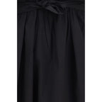 Stretch Cotton Midi A-Line Dress