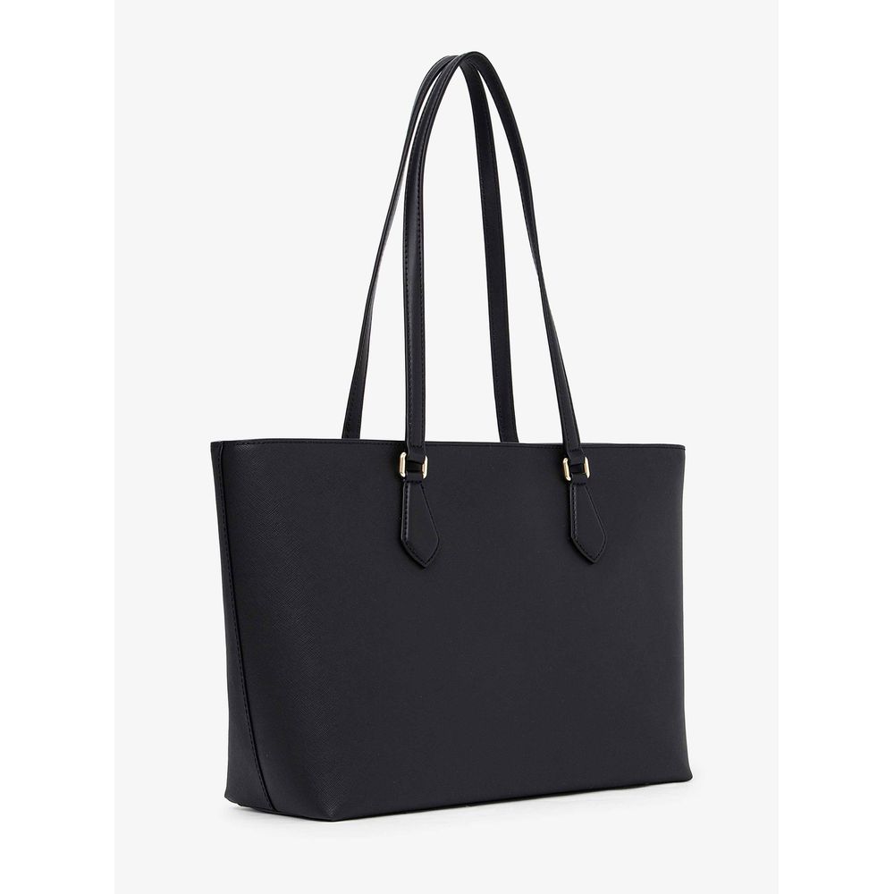 Black Canvas Sheila Handbag