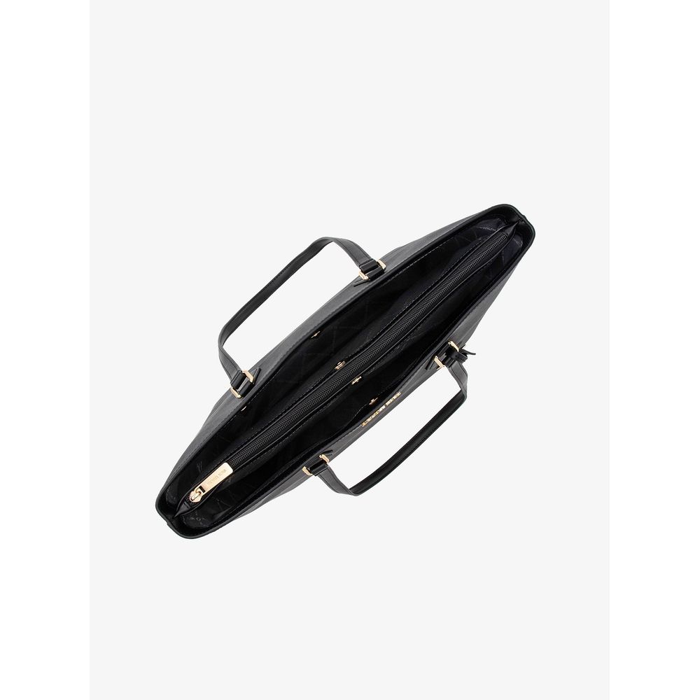 Black Canvas Sheila Handbag