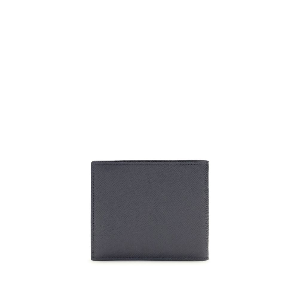 Calf Leather Hammered Billfold Wallet