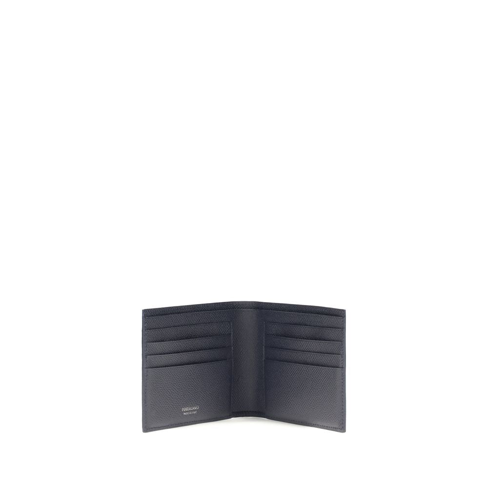 Calf Leather Hammered Billfold Wallet