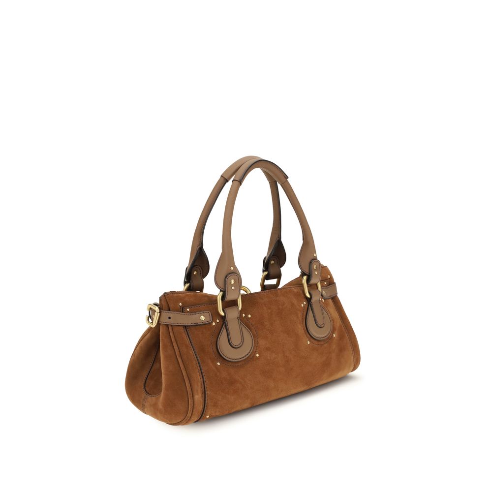 Brown Paddington Calf Leather Shoulder Bag