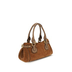 Brown Paddington Calf Leather Shoulder Bag