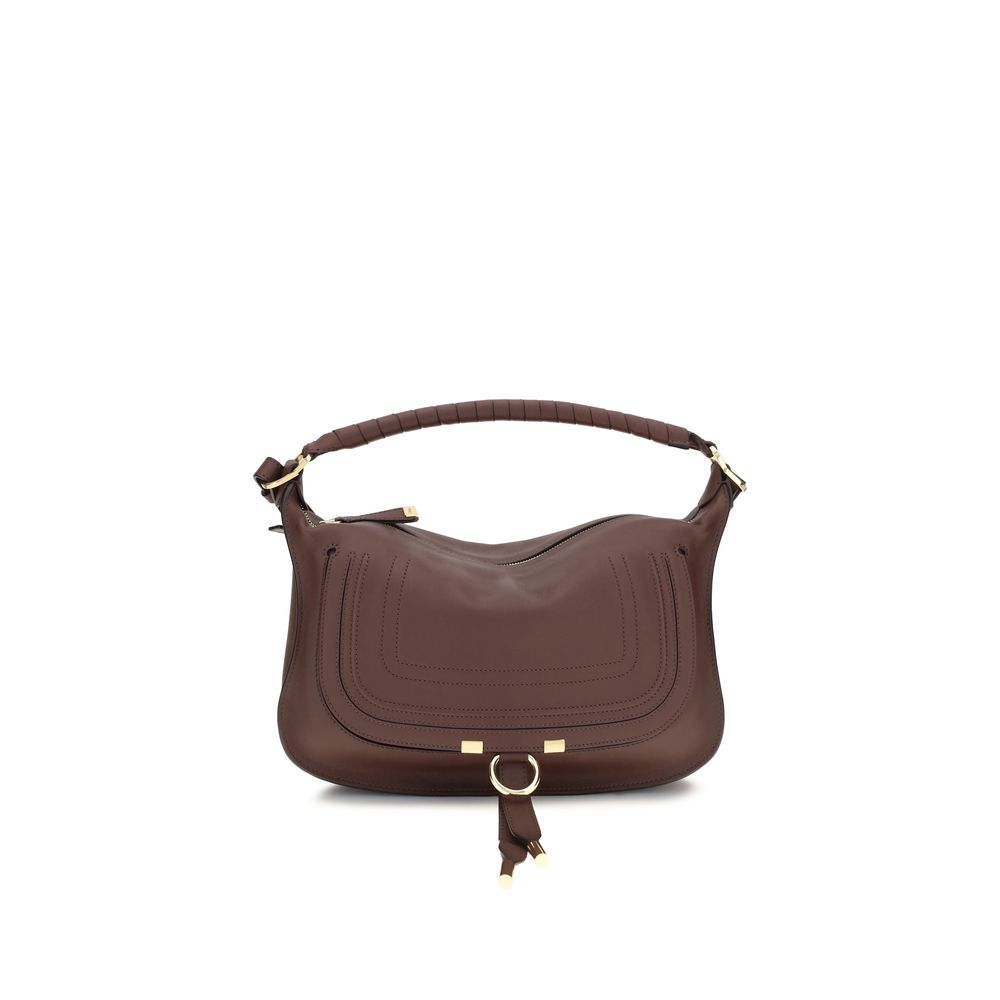 Small Marcie Calf Leather Shoulder Bag