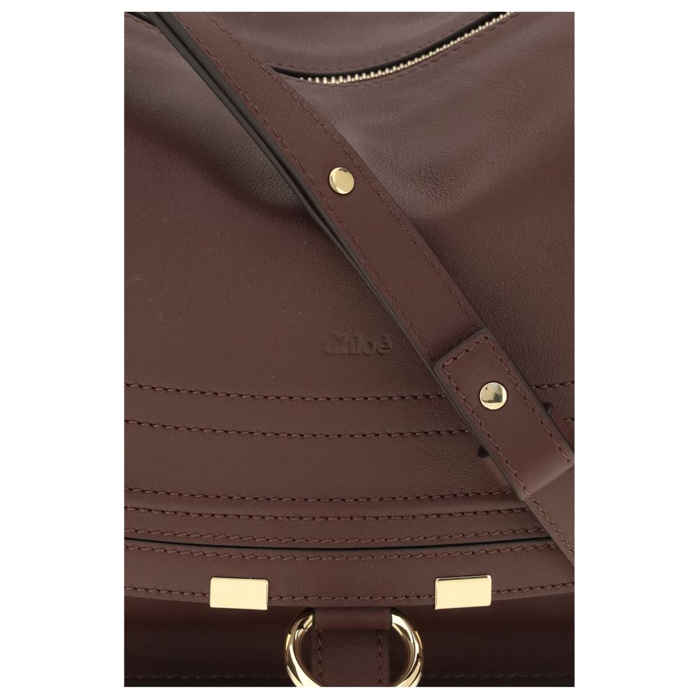 Small Marcie Calf Leather Shoulder Bag