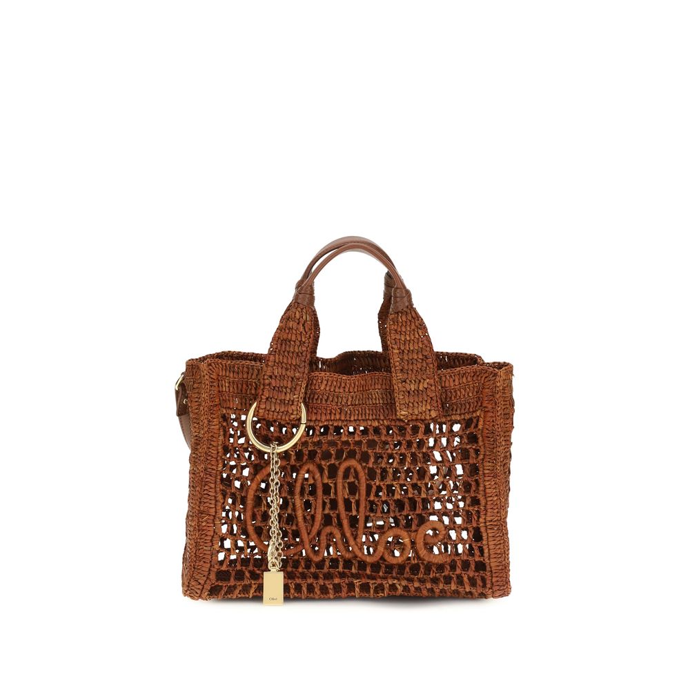 Summer Banana East-West Raffia Tote Bag