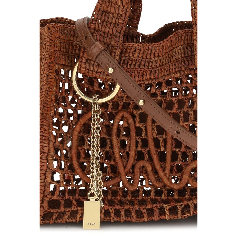 Summer Banana East-West Raffia Tote Bag