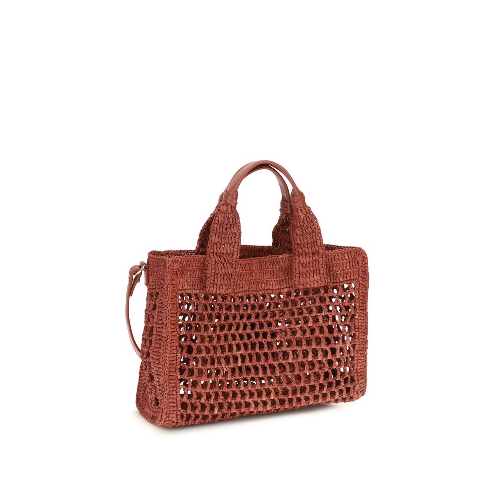 Multicolor Small Summer Banana East-West Tote Bag