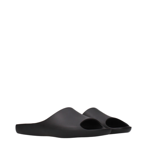 Black Rubber Slippers