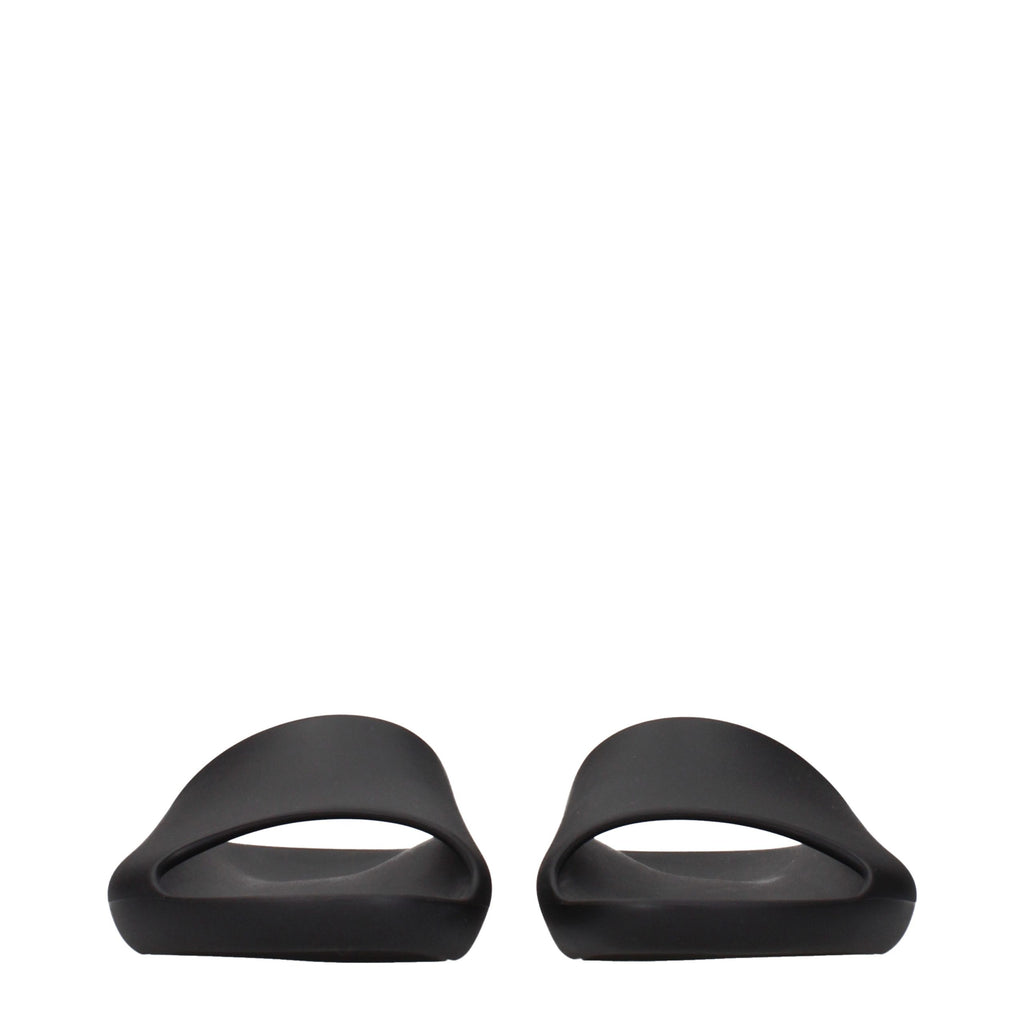 Black Rubber Slippers