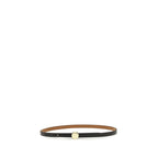 Romy Pebbled Calf Leather Belt