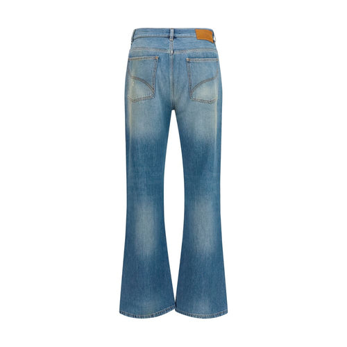 Slash Flared Cotton Jeans