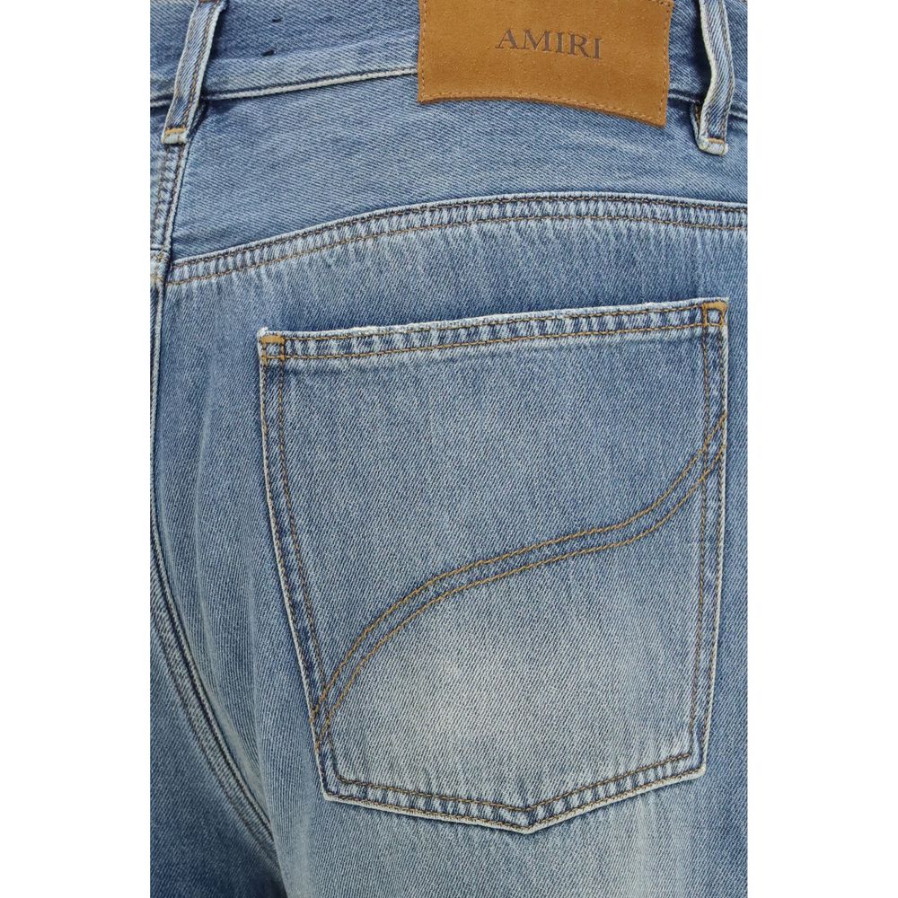 Slash Flared Cotton Jeans