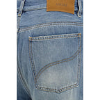 Slash Flared Cotton Jeans