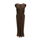 Polka Dot Crepe Dress