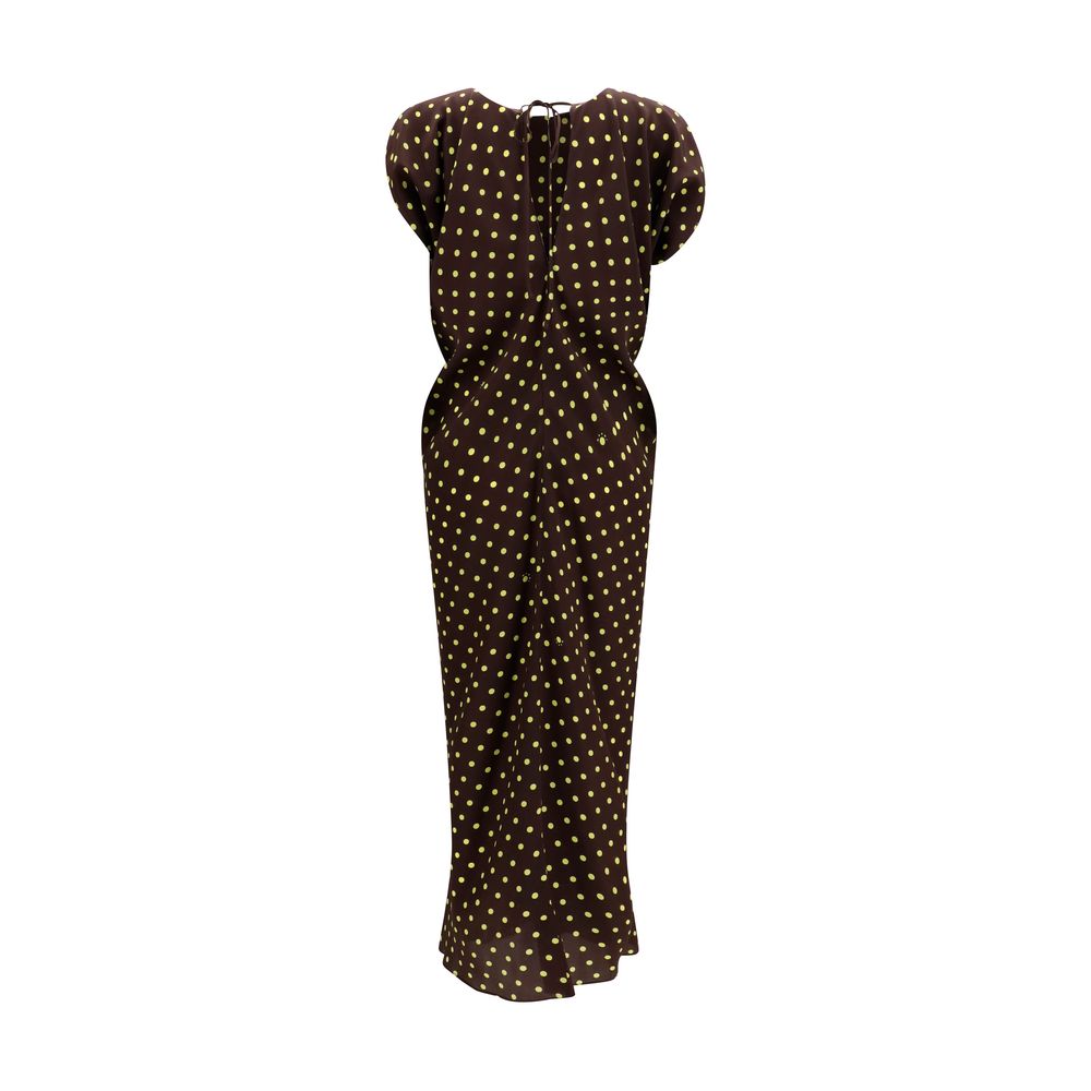 Polka Dot Crepe Dress