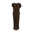 Polka Dot Crepe Dress