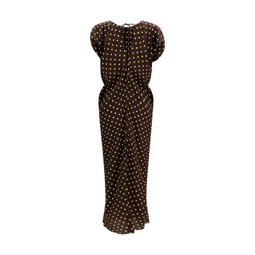 Polka Dot Crepe Dress