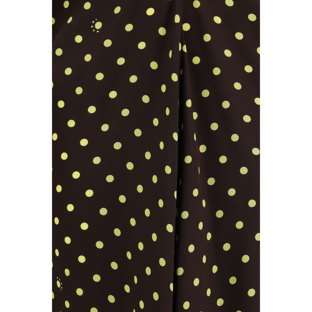 Polka Dot Crepe Dress