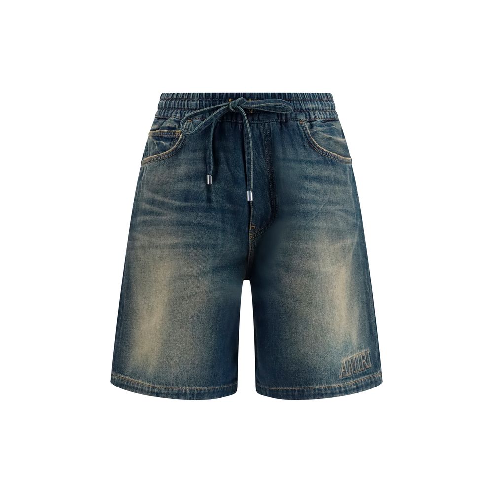Cotton Denim Bermuda Shorts