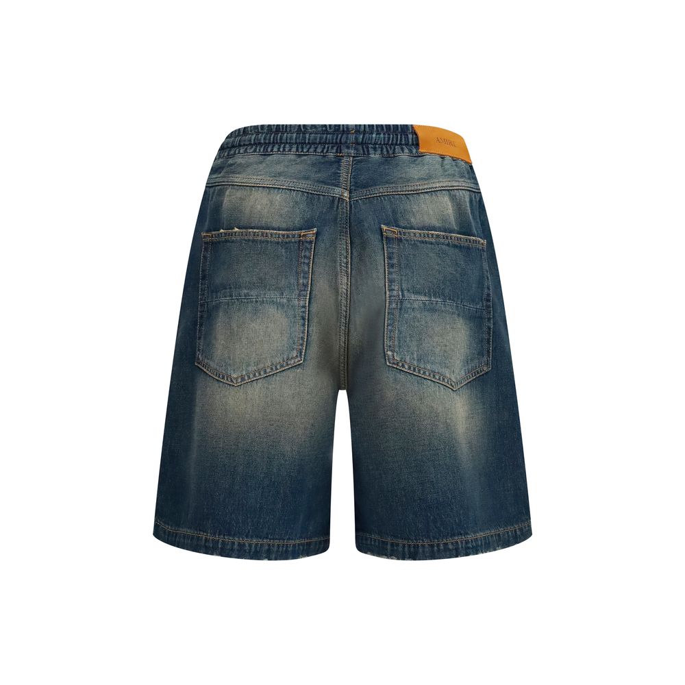 Cotton Denim Bermuda Shorts