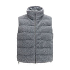 Polyester Shearling-Trimmed Padded Vest