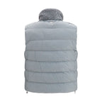 Polyester Shearling-Trimmed Padded Vest